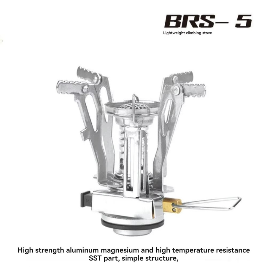 BRS-5 Leichter Campingkocher aus Aluminium-Magnesium und Edelstahl in Silber - Bild 2
