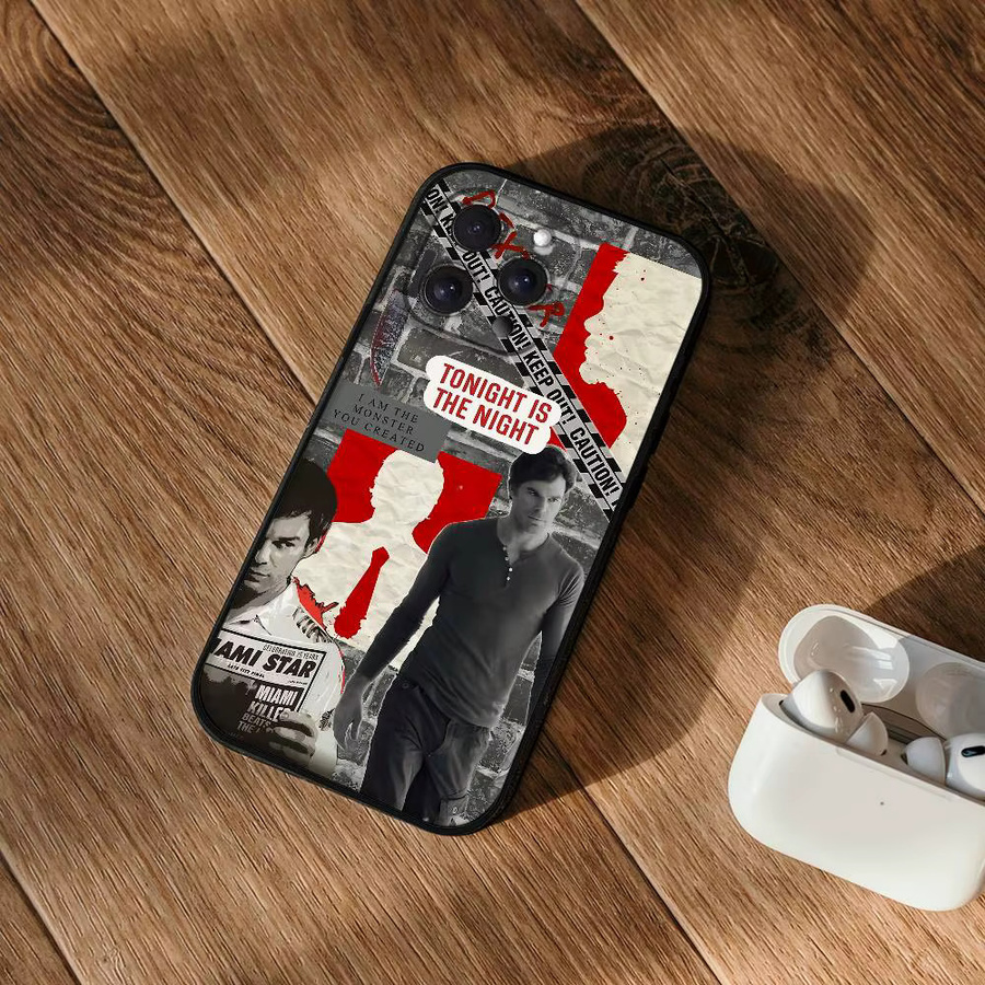 Mesuca Handyhülle im Dexter Morgan Design für iPhone Modelle, Matte Weiche Silikon-Schutzhülle, Multicolour - Bild 3