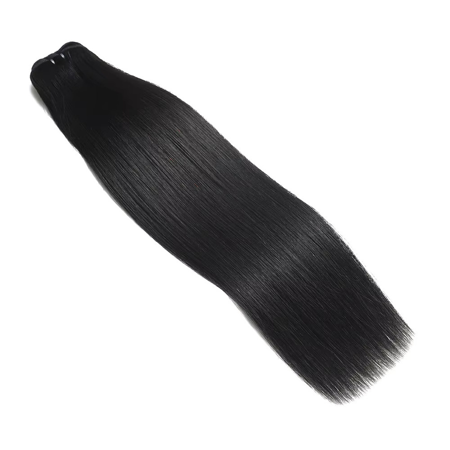 Jupade Echthaar-Bündel Remy Raw Virgin Extensions, Naturschwarz - Bild 5