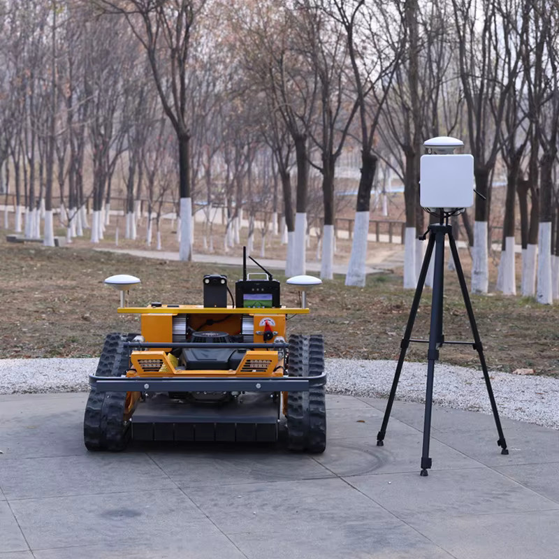 TONGZHONG All-Terrain-Raupenmäher mit Benzinmotor, 360°-Drehung und GPS in Gelb - Bild 2