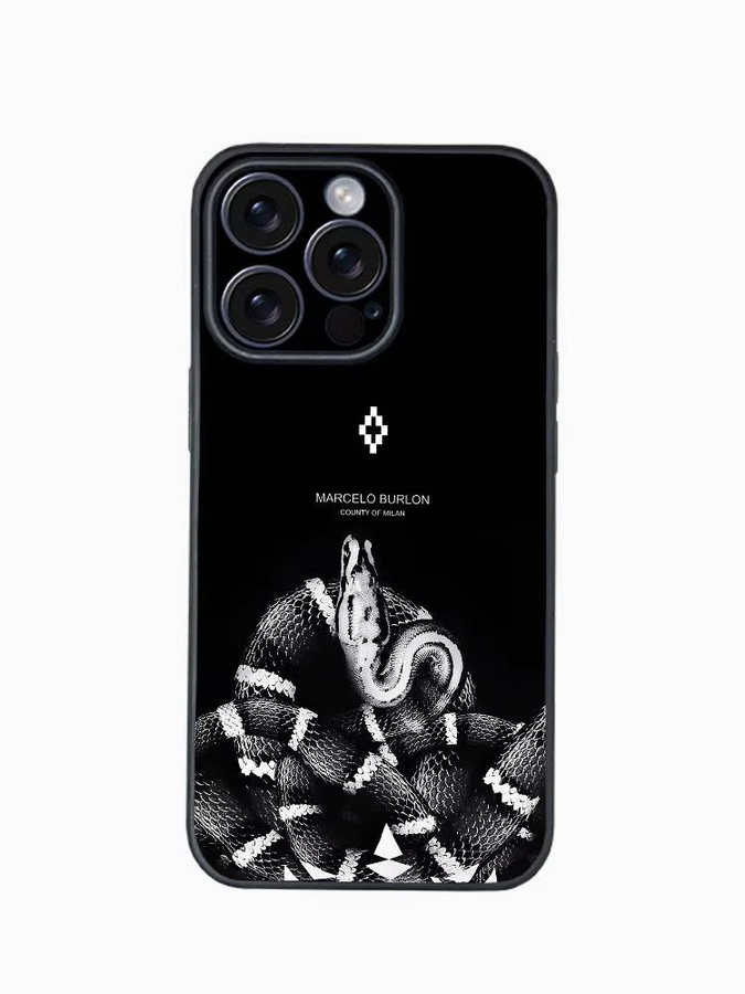 Fashion Burlons Design-M-MarceloeS Softshell Handyhülle für Apple iPhone 12 bis 17 Pro Max Plus in Schwarz - Bild 3
