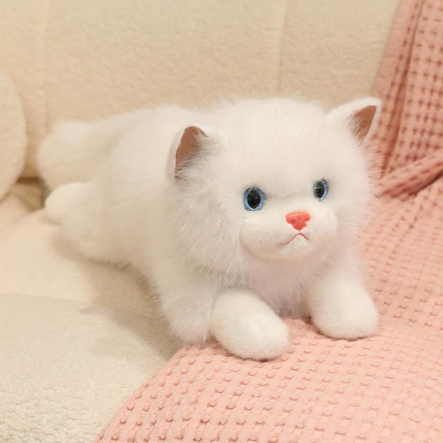 Ragdoll Katze Plüschtier, weiß, 45cm, ab 14 Jahren - Bild 1