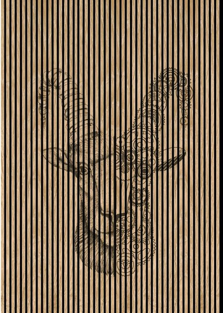 FN Acustico Akustikplatte Ibex 1 in Bunt aus PET und MDF mit modernem Design, H x B x T: 2.400 x 1.693 x 19 mm - Bild 1