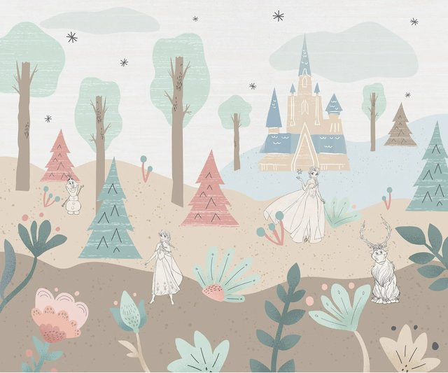 Komar Vlies Fototapete Disney Frozen Castle Playground Bunt - Bild 1