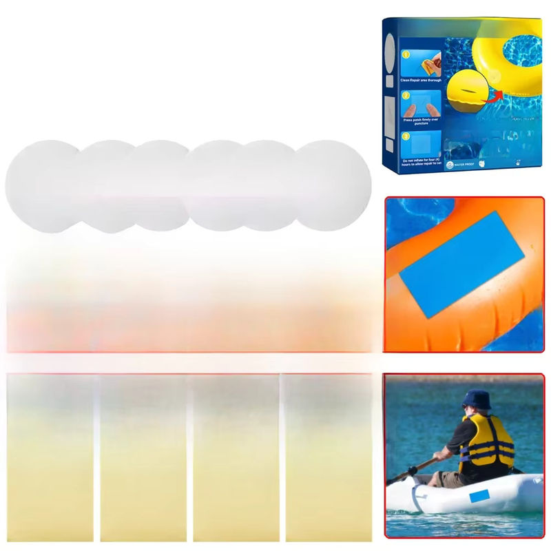 APWIKOGER Selbstklebende PVC Pool Reparatur Patches Transparent für Schwimmbad, Schlauchboot und Schwimmringe - Bild 4