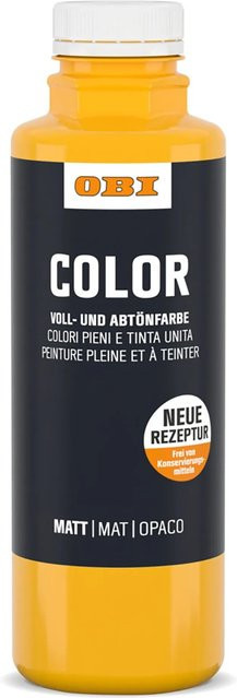 OBI Color Voll- und Abtönfarbe Gold-Gelb, 500 ml - Bild 1