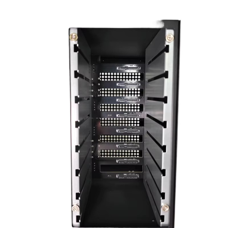 Sagittarius NAS-Computergehäuse in Schwarz für M-ATX und ITX mit 8 Einschubpositionen, kompatibel mit SFX und FLEX Netzteilen - Bild 4