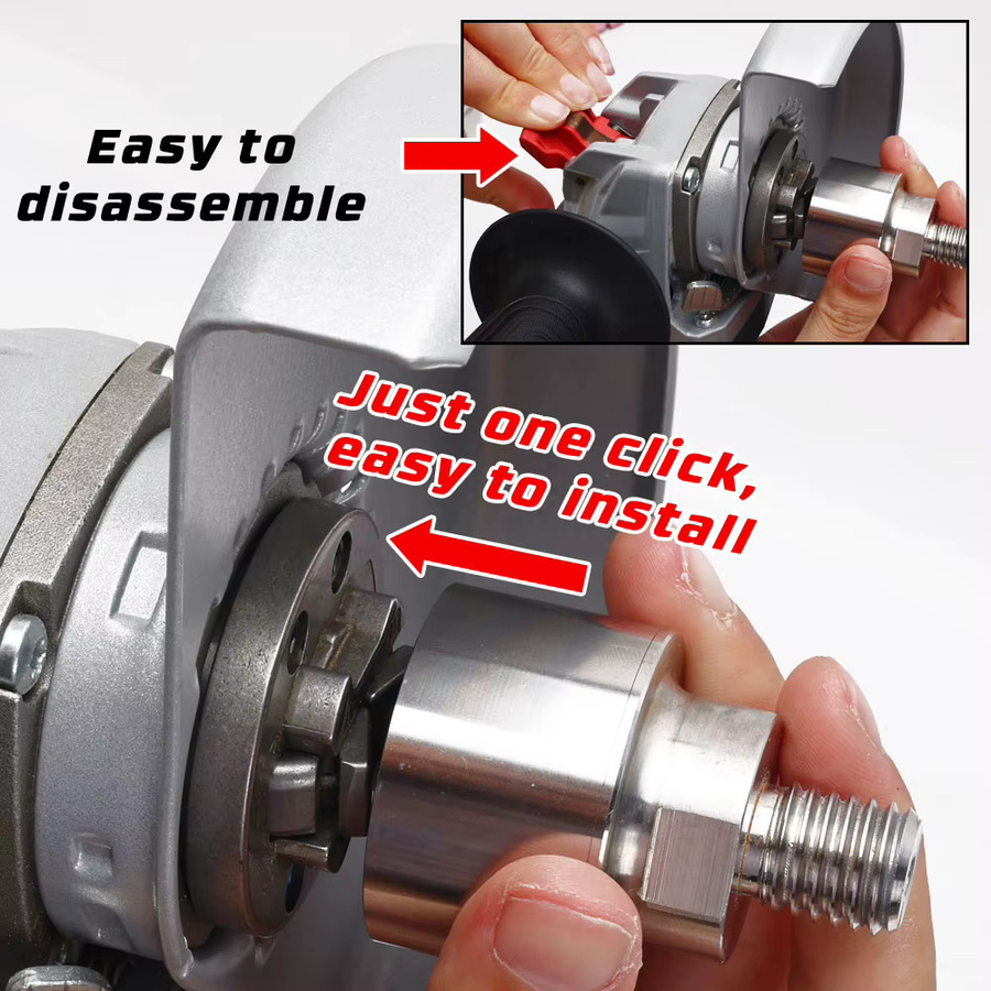 Casaverde Upgrade M14 X Lock Adapter für Diamantkernbohrer und Winkelschleifer Trennscheiben in Silber - Bild 3