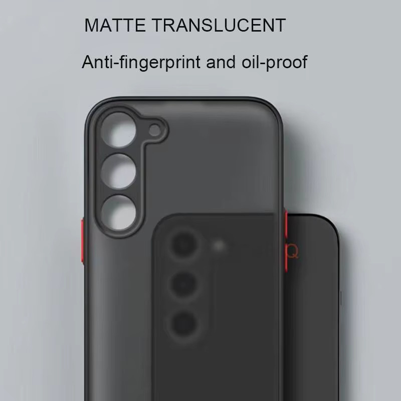 Stoßfeste Armor Matte Hard PC-Schutzhülle für Samsung Galaxy S25 S24 S23 S22 S21 S20 Fe Plus S25 Ultra in Schwarz - Bild 2