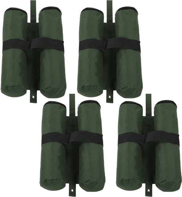 Igeteck Markisen-Gewichte Set aus Polyester, 4 Stück, Windschutz Sandsäcke für Sonnenschutz-Zelte, Grün - Bild 1