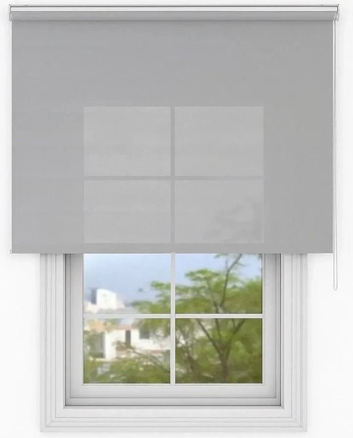 Deco-Raum Tageslicht-Rollo Basic Grau, semi-transparent, B: 85 cm x H: 150 cm - Bild 1