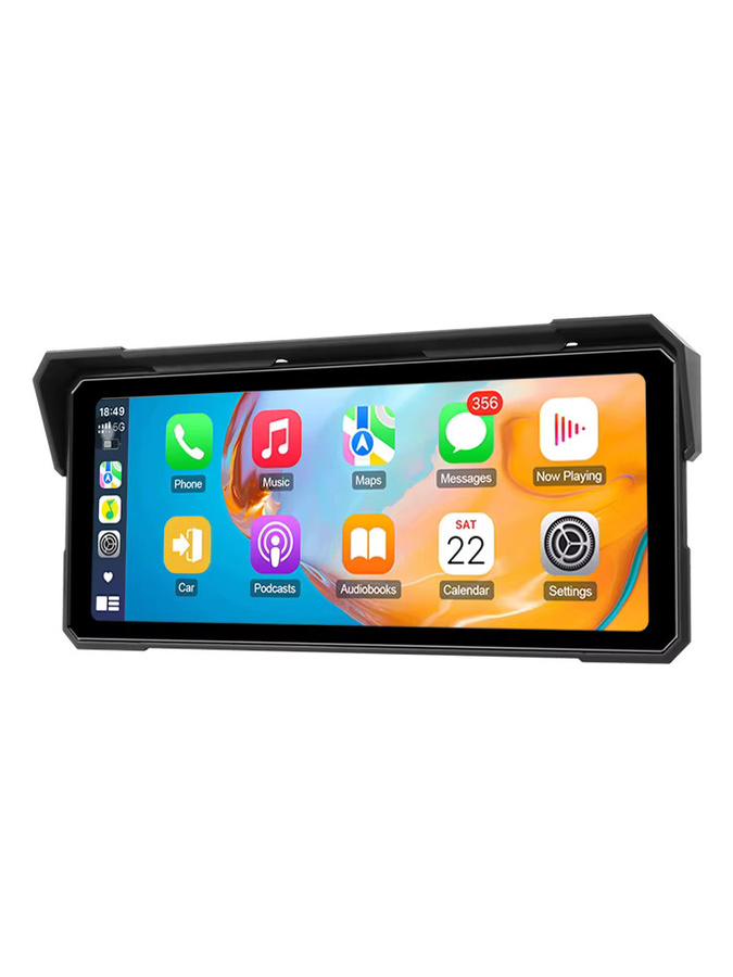 Develuck 8,1 Zoll Motorrad-Navigationssystem mit GPS, Touchscreen, kabellosem CarPlay und Android Auto, IPX7 wasserdicht, Dual-Bluetooth und TPMS-Unterstützung, Schwarz - Bild 7