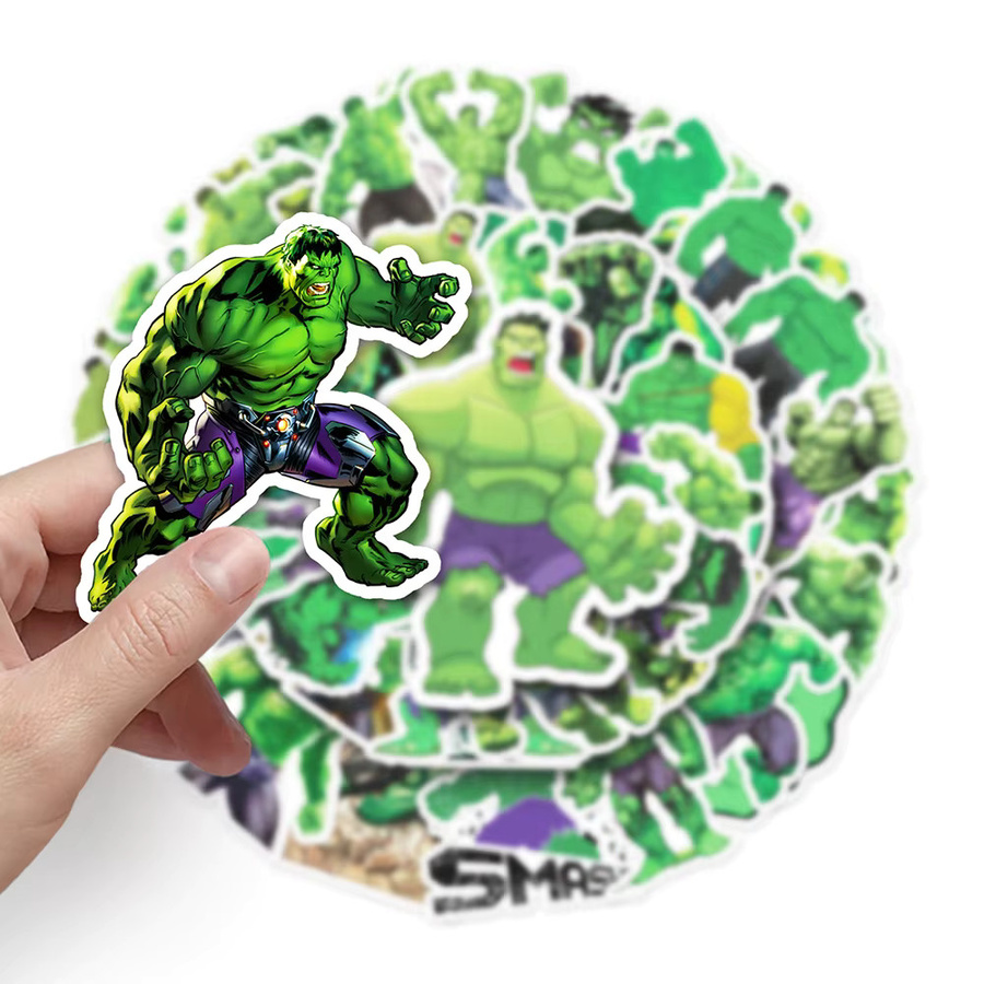 Marvel Hulk Cartoon Graffiti Aufkleber, 10/30/50 Stück - Bild 3