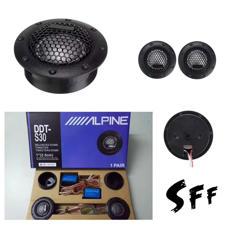 ZUIMI DDT-S30 Auto-Hochtöner mit Seidenmembran in Schwarz, 180W Hochleistungs-Audiolautsprecher für deine Fahrzeugmodifikation - Bild 6