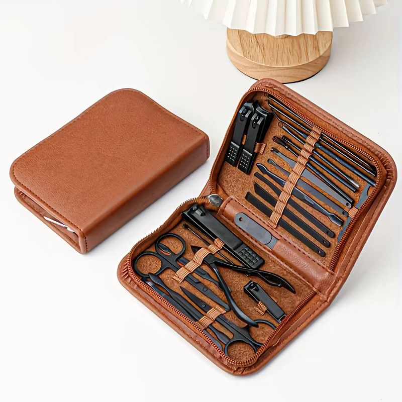 Ouriner Maniküre- und Pediküre-Set, 26-teilig, Edelstahl, Unisex - Bild 3
