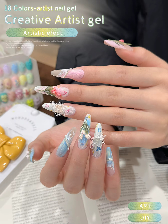 MORDDA Nagelgel, 18 Farben, Semi Permanent Nail Art - Bild 3