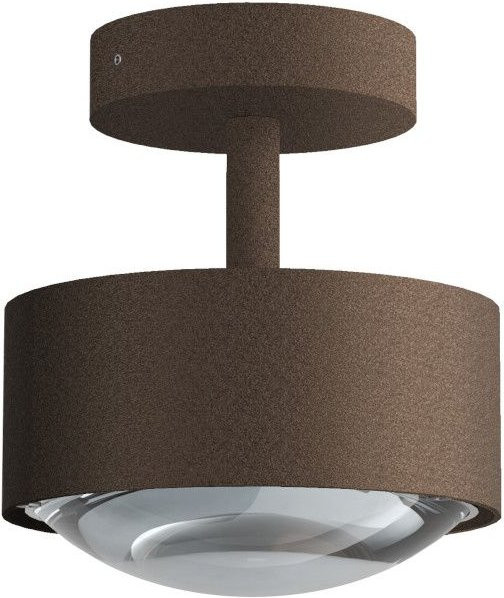 Top Light Puk Maxx Turn Outdoor LED-Außenleuchte in Braun Matt mit Up- und Downlight sowie klarer Glaslinse (2700K) - Bild 1