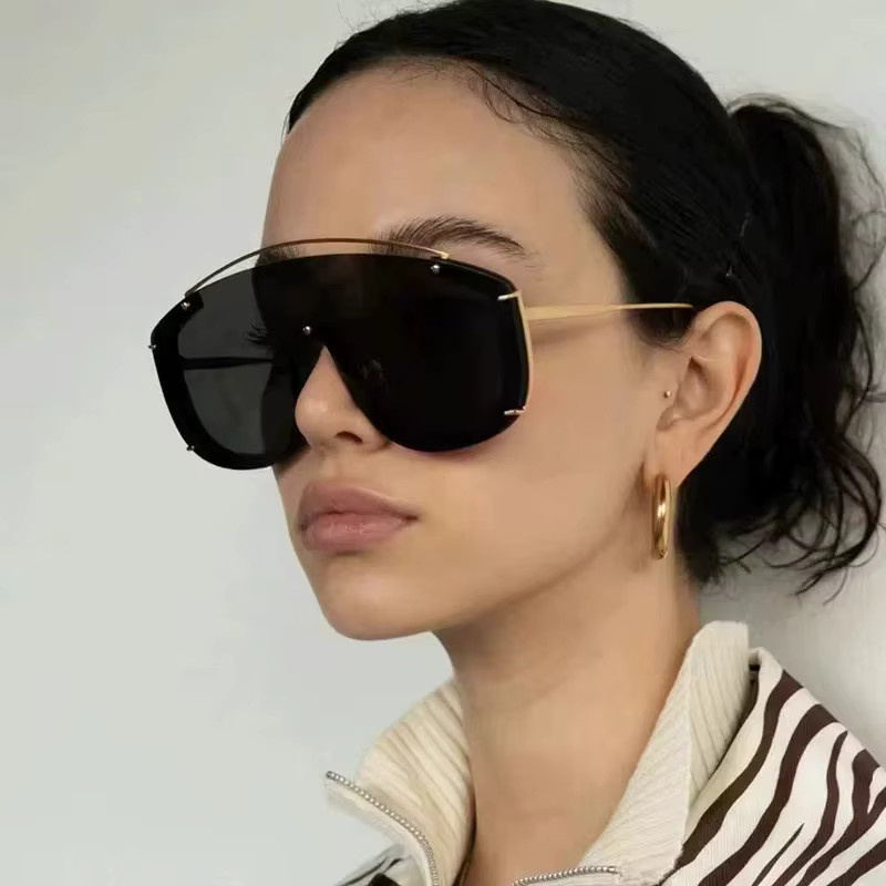 Auecmoi Sonnenbrille, Steampunk, Vollrand, Schwarz, Unisex - Bild 2