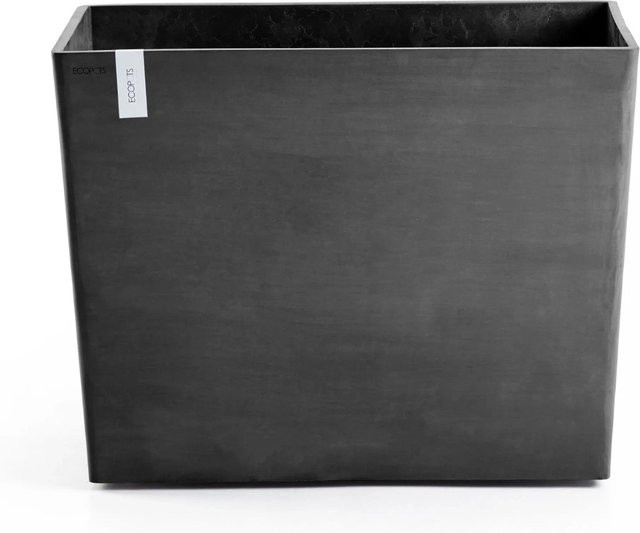 Ecopots Pflanzkübel Paris mit Rollen Dunkelgrau B/T/H: 85 x 40 x 65 cm - Bild 1