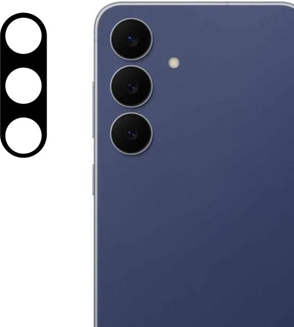 Techsuit Rückkamera-Schutzfolie aus gehärtetem Glas für Samsung Galaxy S25 FE, Schwarz - Bild 1