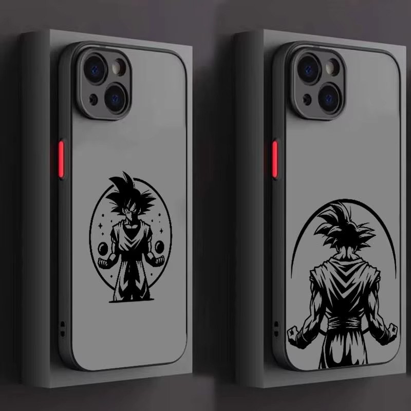 Dragon Ball Saiyan Linie Handyhülle für iPhone 11 bis iPhone 17e Matt Transparent - Bild 1