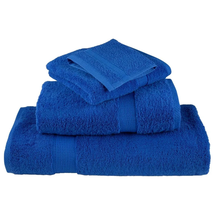vidaXL Premium-Handtücher SOLUND, 4er-Set, Blau, Baumwolle, 600 g/m², B: 100 cm, L: 200 cm - Bild 2