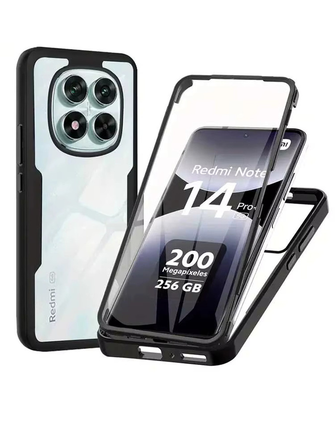 Xiaomi 360 Full Body Screen Protector für Redmi Note 14 Pro Plus, Note 14 Pro 4G 5G und Note 14, Transparent - Bild 7