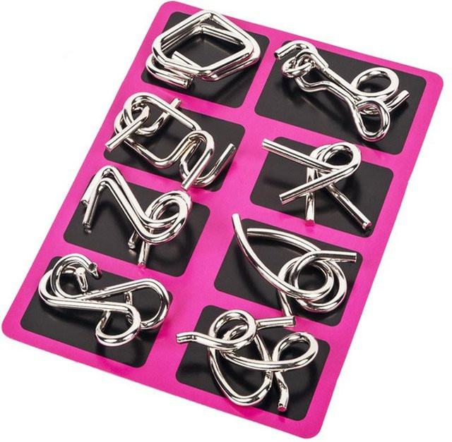 Fashnics Montessori Puzzle Draht, Metall, 8-teiliges Set, ab 3 Jahre - Bild 1