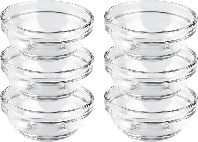 Luminarc Schüssel-Set Empilable, 6-teilig, Transparent, Durchmesser: 10,5 cm - Bild 1