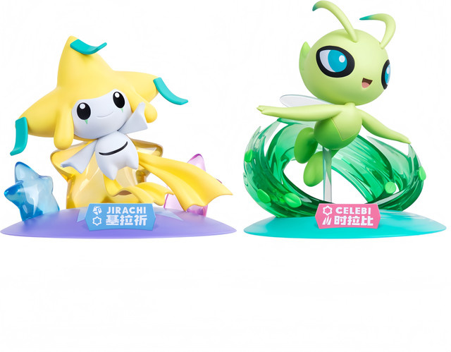 FUNISM Anime Pokemon Celebi und Jirachi Sammelfiguren aus PVC in Multicolor - Bild 1