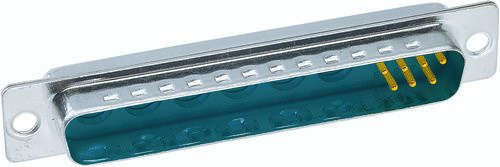 HARTING Steckverbinder 09 69 411 5136 09694115136 mit 13 Polen und Lötkelch in Silber - Bild 1