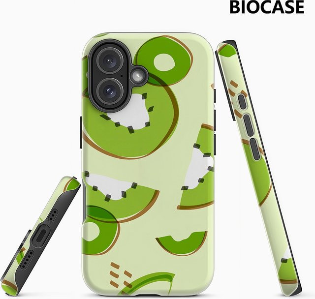 Kiwi Fruit Handyhülle für iPhone 17 16 15 14 13 12 11 Pro Max Plus mit doppelschichtiger Rückseite - Bild 1