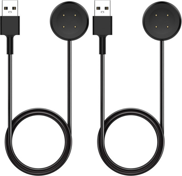 Google Ersatzladegerät für Pixel Watch 2/3, USB, Schwarz, 2er-Pack - Bild 1