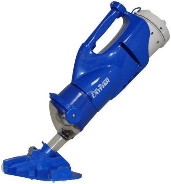 Pool Blaster Catfish Ultra Akku Poolsauger in Blau für Whirlpools und kleinere Pools mit Zubehör - Bild 1