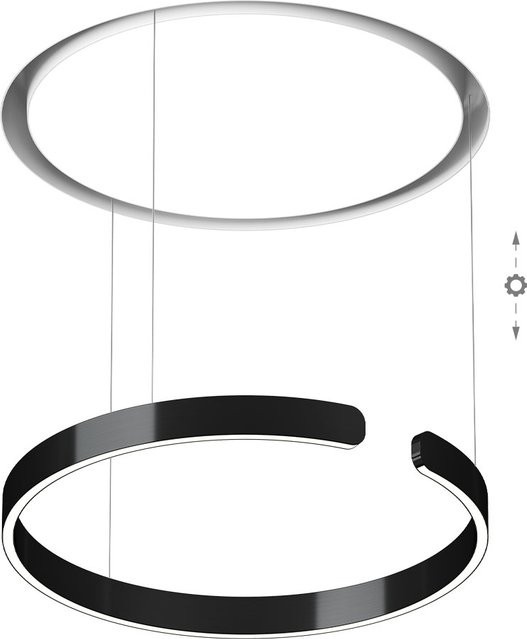 Occhio Mito Cosmo 60 LED-Pendelleuchte in Black Phantom-Wide mit Tunable White (2700K - 4000K) und dimmbarer Lichtsteuerung in Weiß matt - Bild 1