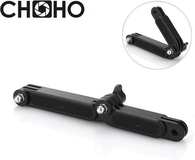 CHOHO Selfie Stick Verlängerung Pol Arm für GoPro Hero 13 12, Insta360 und DJI Action 5 Pro, Schwarz - Bild 1