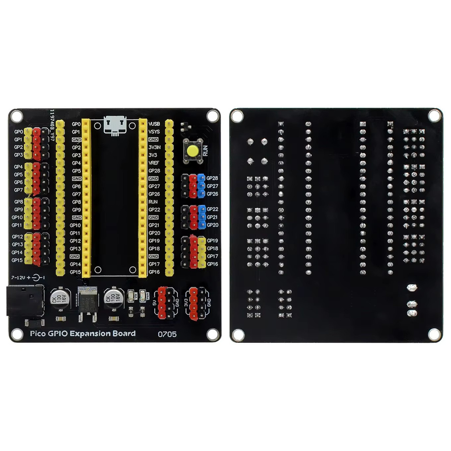 Raspberry Pi Pico GPIO Breakout Extender DIY Expansion Board mit Schalter für RPI Pico W - Bild 3