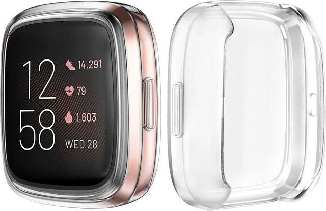 Displayschutzfolie für Fitbit Versa 2 Versa 3 Versa Lite, transparent - Bild 1