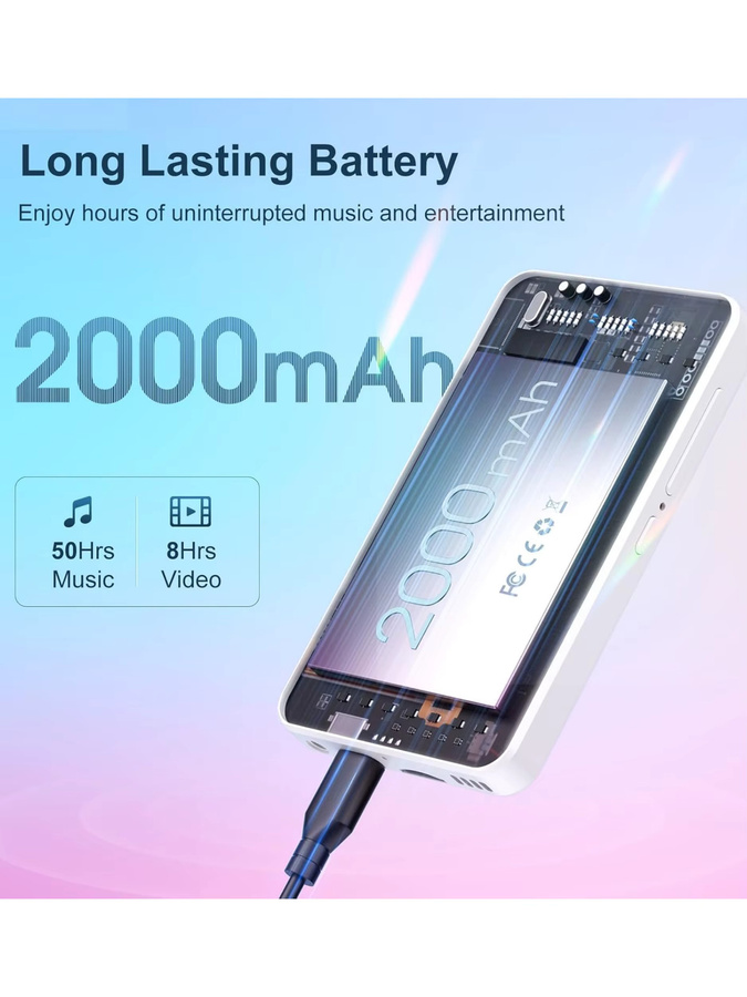 MECHEN MP3-Player mit Android 9.0, Bluetooth und WLAN, weißer MP3-MP4-Player für Spotify und Audible mit bis zu 512 GB Speicherplatz - Bild 1