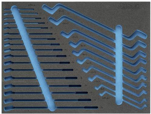 Hazet 2K-Weichschaum-Einlage 163-374L in Blau, B/T/H: 51,9 x 39,2 cm - Bild 1