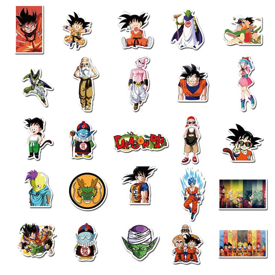 Bandai Dragon Ball, Aufkleber, 50 Stück, bunt - Bild 3