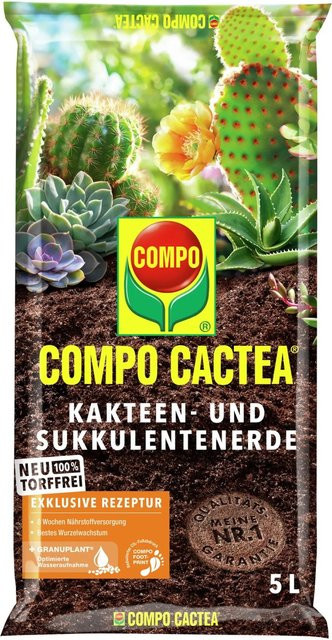 Compo Cactea Kakteen- und Sukkulentenerde torffrei mit Quarzsand und Bimsstein - Bild 1