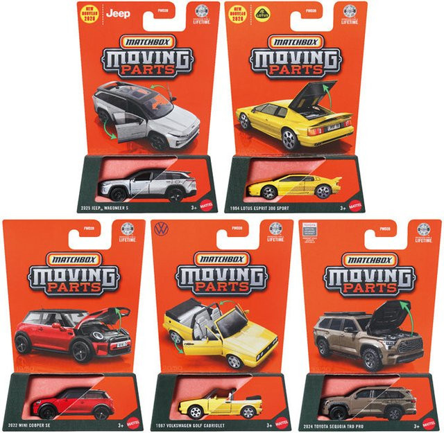 Matchbox Volkswagen Golf Cabriolet, Lotus Esprit 300, Sportfahrzeugmodell, 1:64, ab 3 Jahren - Bild 1