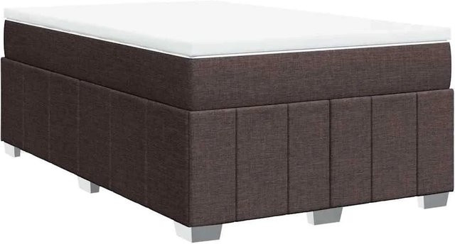 vidaXL Boxspringbett Hybrid mit Matratze Dunkelbraun B/T/H: 120 x 200 cm - Bild 1