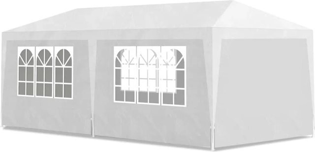 vidaXL Partyzelt Weiß B/T/H: 600 x 300 x 225 cm - Bild 1