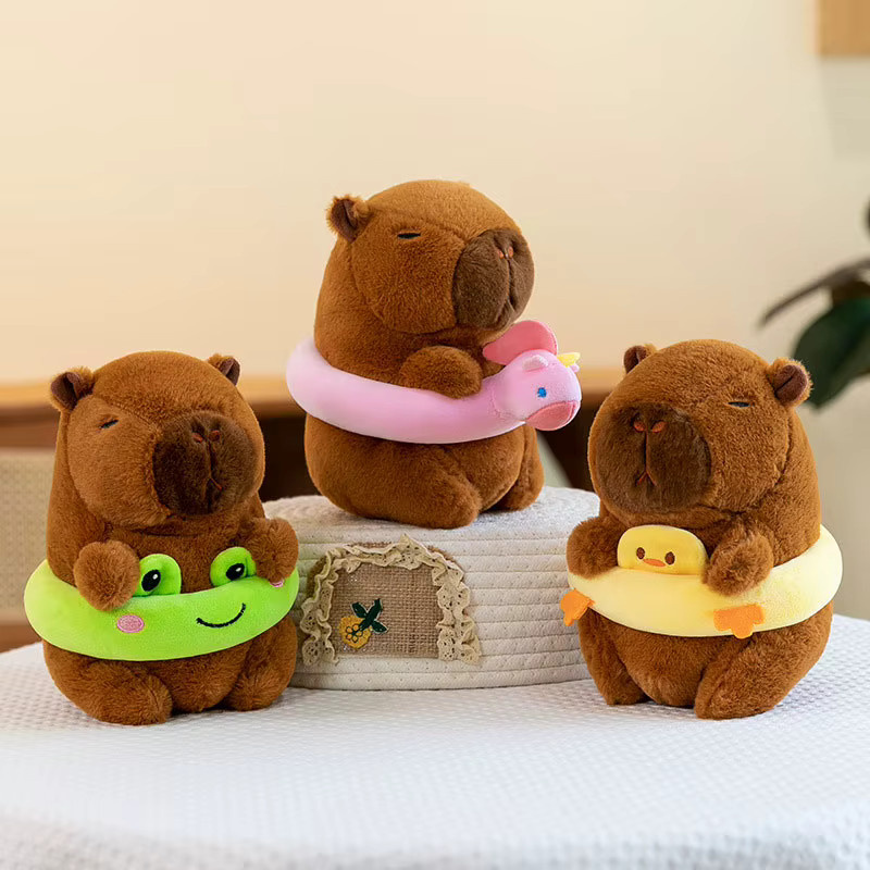ZAKOL Capybara Schwimmen Ring, Plüsch-Schlüsselanhänger, Puppe - Bild 2