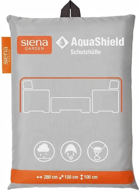 Siena Garden AquaShield Sitzgruppenhülle aus Polyester in Grau, B/T/H: 280 x 150 x 100 cm - Bild 1