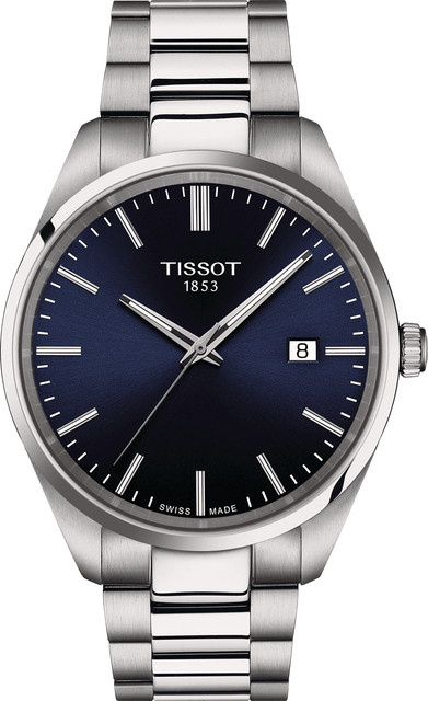 Tissot Armbanduhr, Quarz, Edelstahl, Blau, 40 mm, Herren - Bild 1