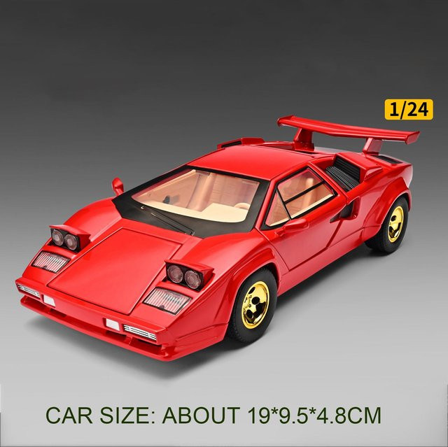 Linyi toy car One Countach Lp500S Modellauto, 1:24, Metall Druckguss, ab 14 Jahren - Bild 1