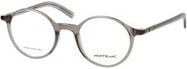 Montblanc MB 0350O Korrektionsbrille, Rund, Vollrand, Grau, Herren, Kunststoff - Bild 1